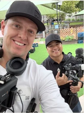 Tidal Media Co crew on set